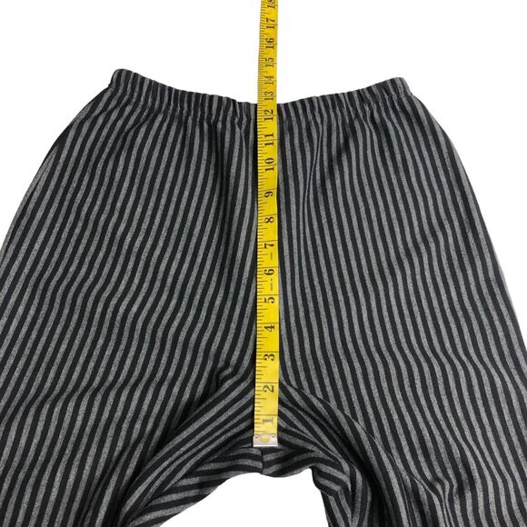 Vintage Carolina Colours Pants Womens M Striped Crop Pull On Elastic Waist Knit - Picture 9 of 10